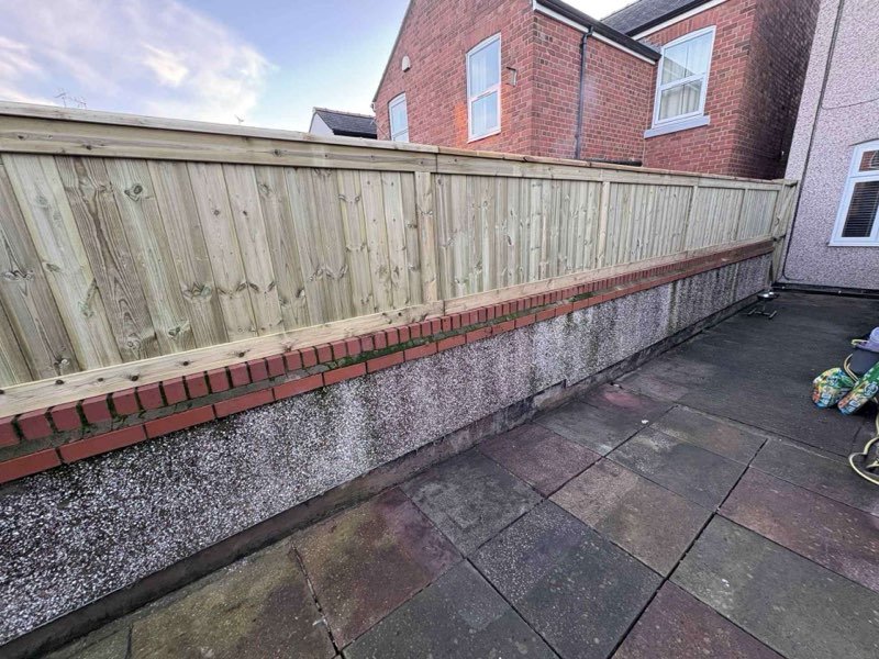 Made-to-measure tongue and groove fence and gate on Bertie Road, Wrexham